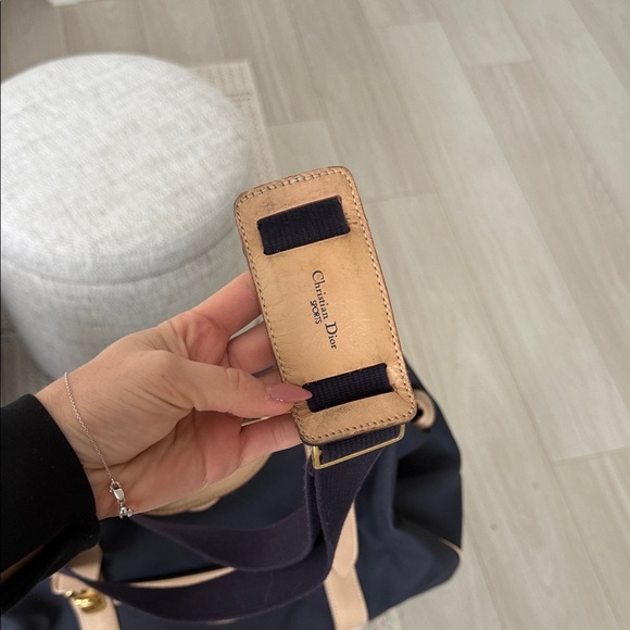 Christian Dior navy blue and Tan Travel Bag - Picture 5 of 12